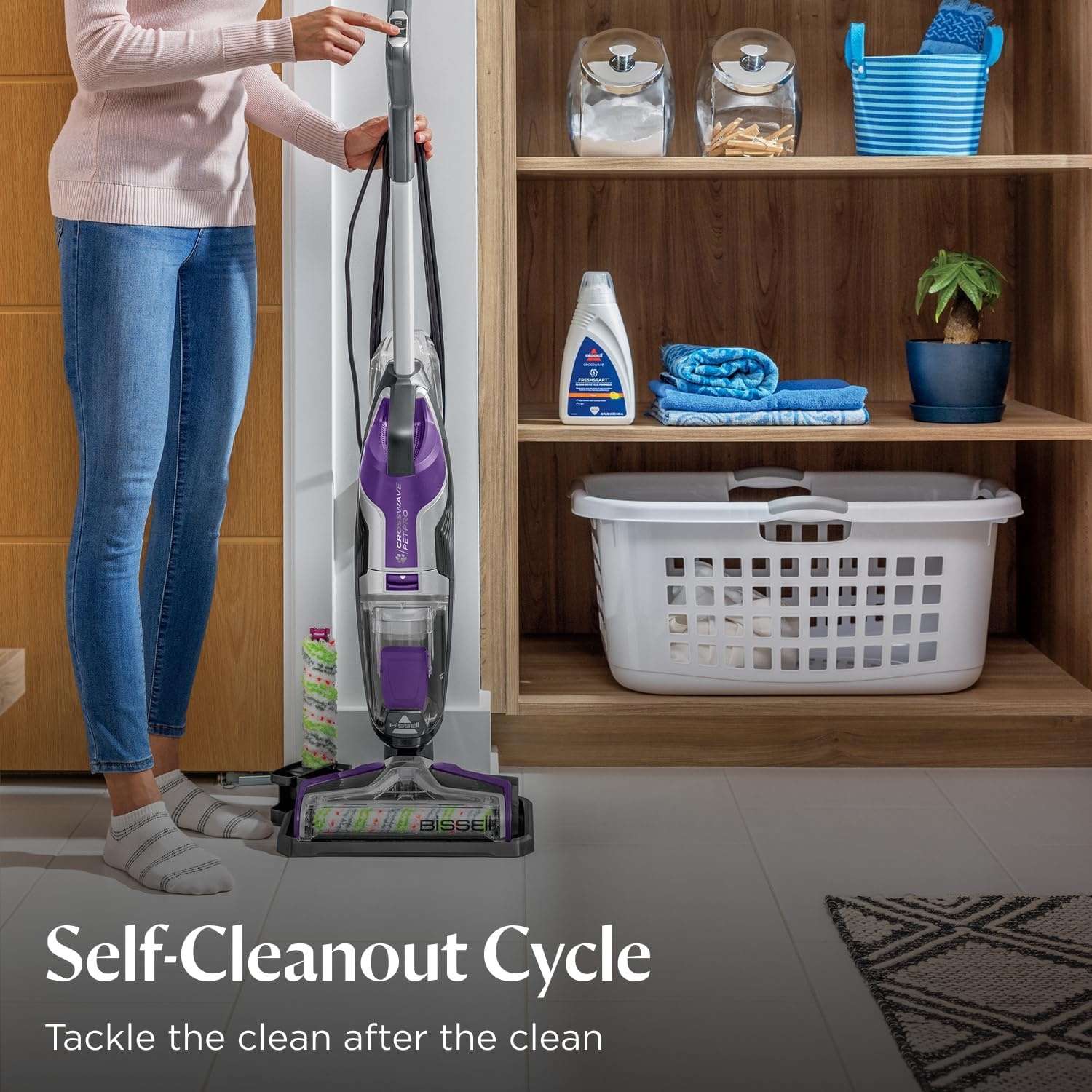 Bissell Crosswave Turbo Vacuum Mop All in One Wet and Dry Vac Combo Hard Floor & Area Rug Cleaner, 3888A(CrossWave Pet Pro)