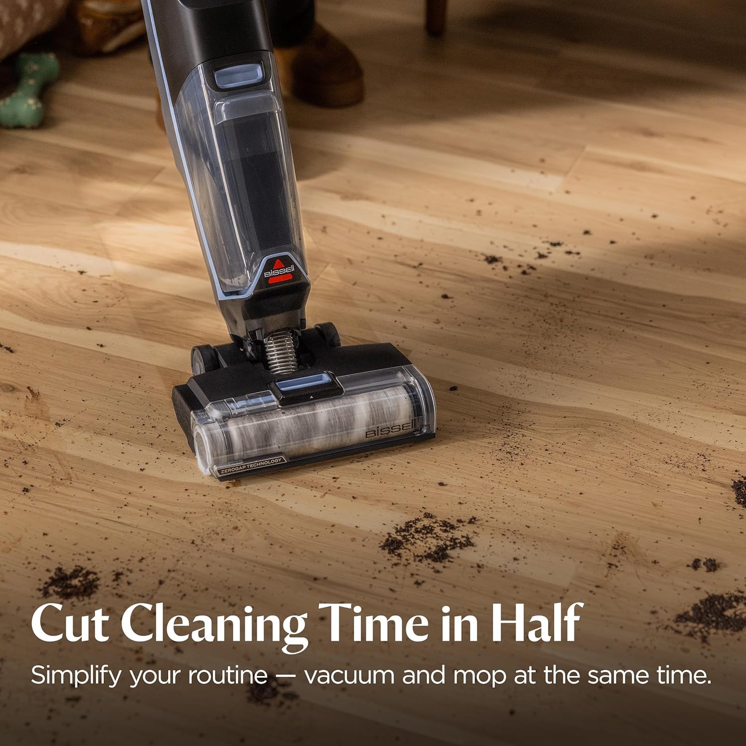 Bissell CrossWave Edge Cordless Plus Wet Dry Vacuum & Mop, Floor Cleaner with ZeroGap Edge Cleaning, Tangle-Free Brush Roll, Extra Brush Rolls, Filters, Hard Floor Cleaner Solution Included, 4329G(CrossWave Edge Cordless Plus)