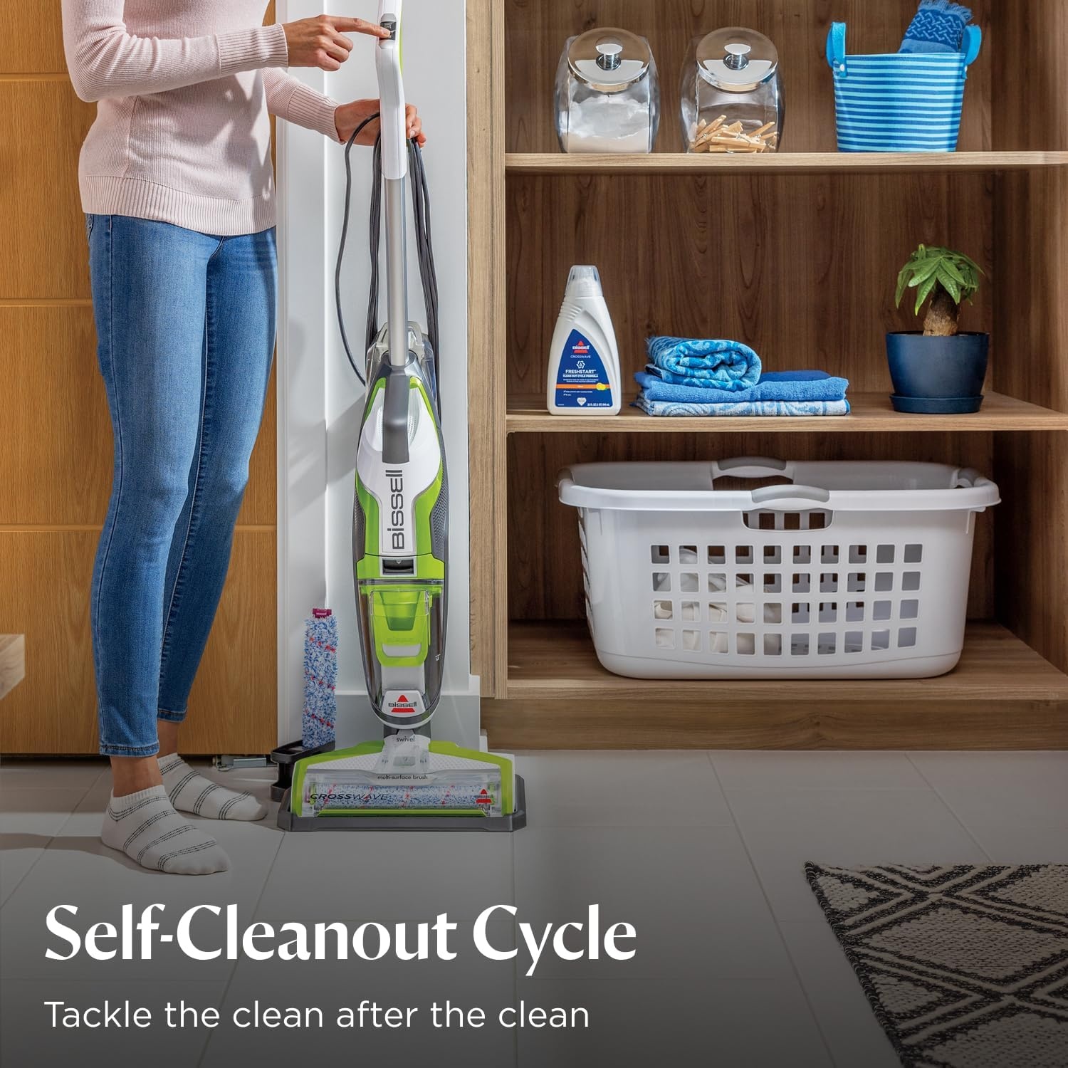 Bissell Crosswave Turbo Vacuum Mop All in One Wet and Dry Vac Combo Hard Floor & Area Rug Cleaner, 3888A(CrossWave)