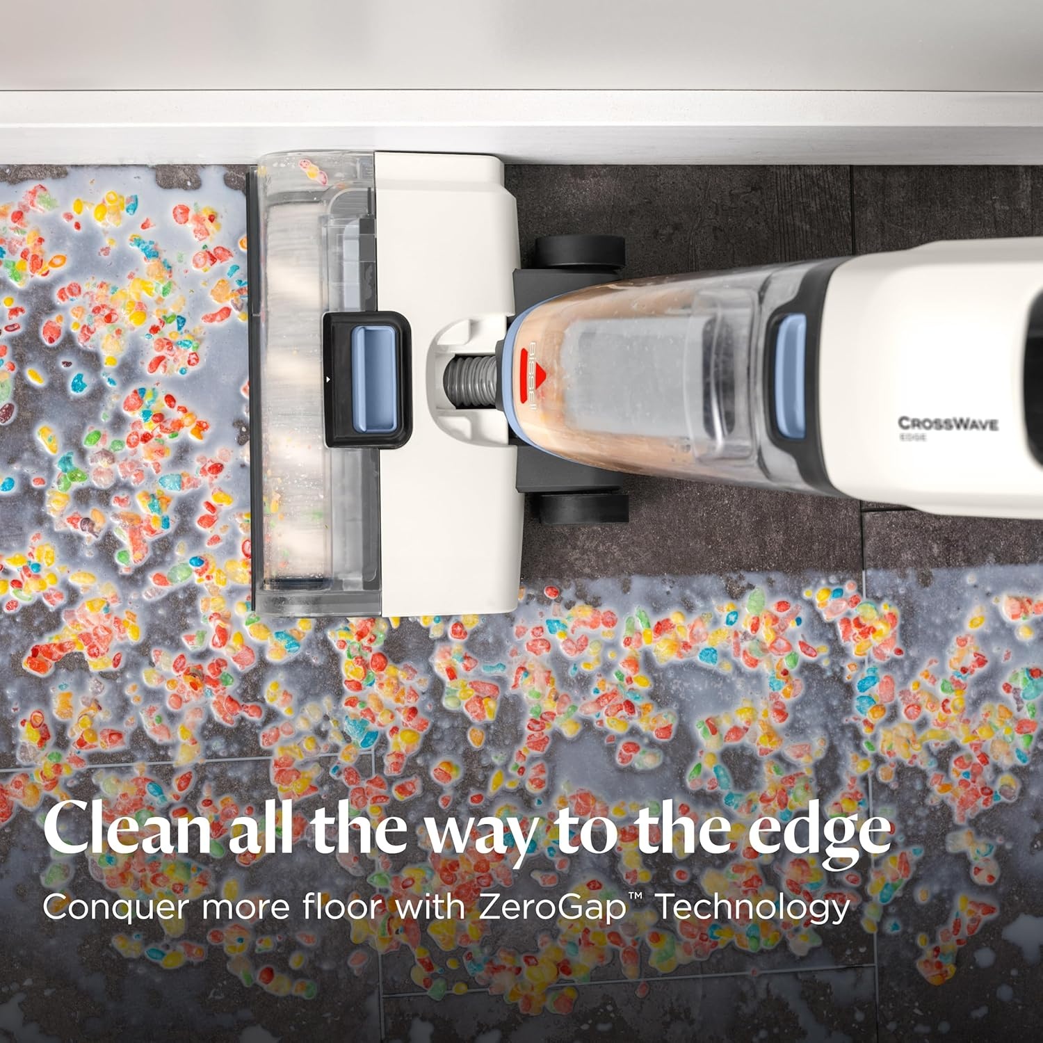 Bissell Crosswave Turbo Vacuum Mop All in One Wet and Dry Vac Combo Hard Floor & Area Rug Cleaner, 3888A(CrossWave Edge)