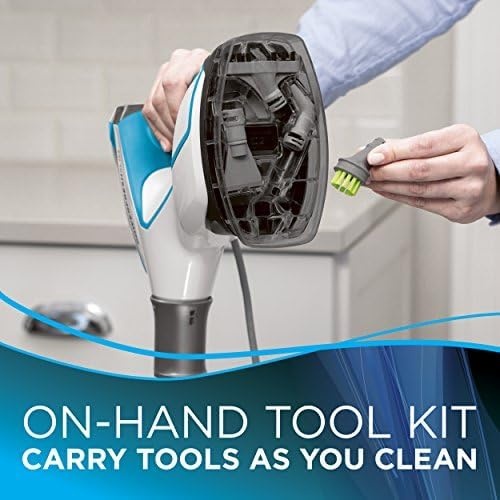 BISSELL PowerSteamer Heavy Duty 3-in-1 Steam Mop and Handheld SteamShot for Indoor & Outdoor, use for Garage, Workshop, Auto, Boat, Recreational Vehicles, Windows,Outdoor Furniture and Decks, 2685A(PowerFresh Slim Steam)