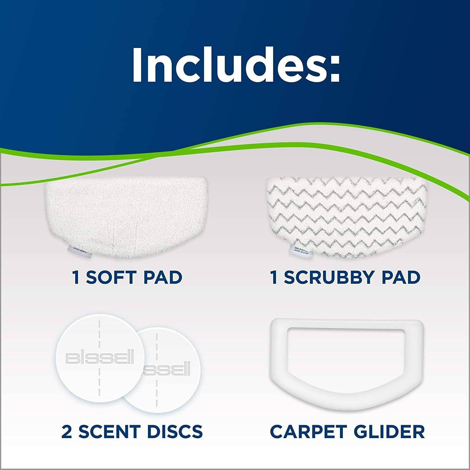 Bissell PowerFresh Deluxe 1806 Steam Mop for Tile, Hardwood & Sealed Floors w/Built‑in SpotBoost Brush, Fast 30‑Second Warm‑Up, Variable Steam Levels, Fresh Scent Discs Compatible(PowerFresh Pet Steam Mop)
