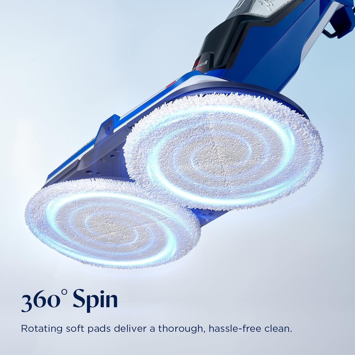 BISSELL Spinwave SmartSteam All-in-One Scrubbing and Sanitizing Electric Hard Floor Steam Mop w/LED Headlights & Swivel Steering 3897A(SpinWave Corded)