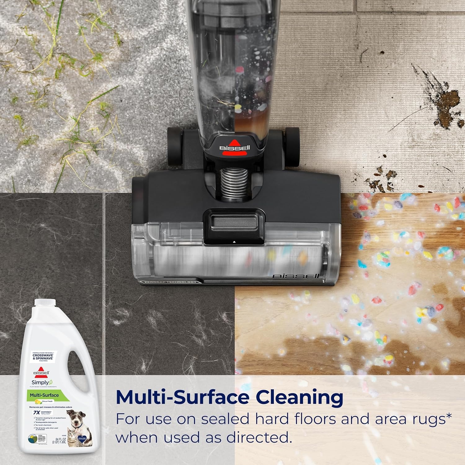 Bissell Simply Multi-Surface Formula, 64 Fl Oz(64 Fl Oz (Pack of 2))