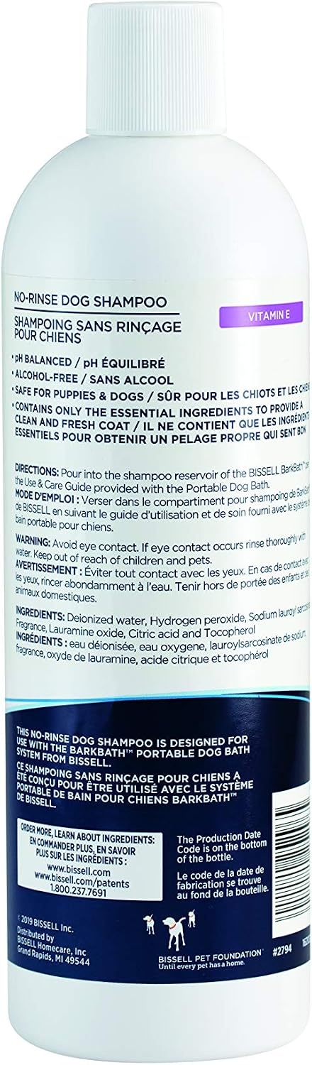 Bissell White Tea & Aloe No-Rinse Dog Shampoo for BARKBATH (2-Pack) | 27971(Vitamin E)