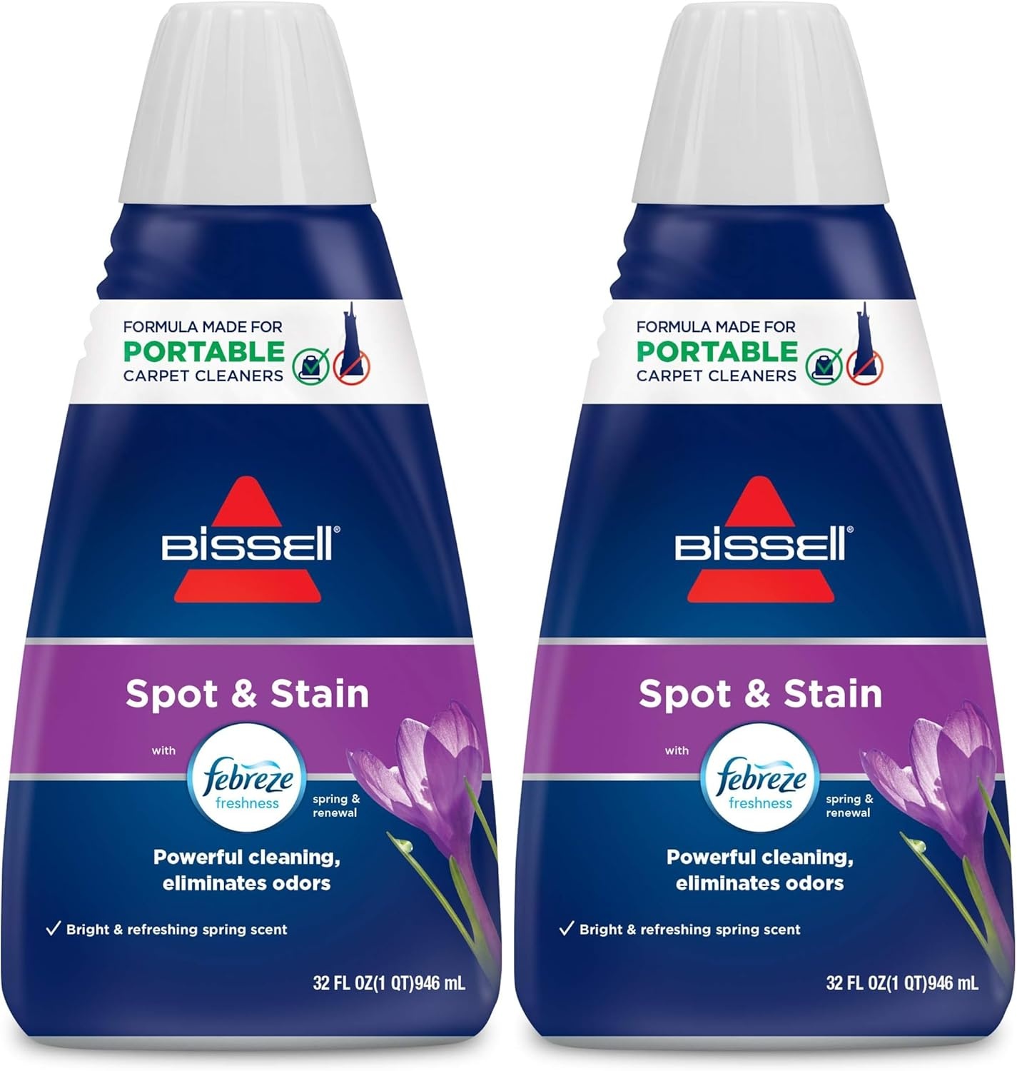 Bissell® Spot & Stain with Febreze + Gain Original Scent Formula for Little Green Devices, Portable Carpet Cleaners (3968)(Febreze Spring and Renewal)