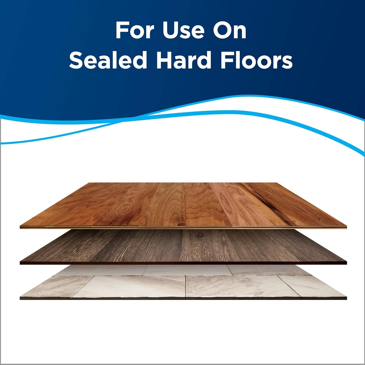 Bissell Hard Floor Sanitize Solution, for use in CrossWave and Spinwave, 80oz, Eliminates 99.9% of Bacteria(64 Fl Oz (Pack of 2))