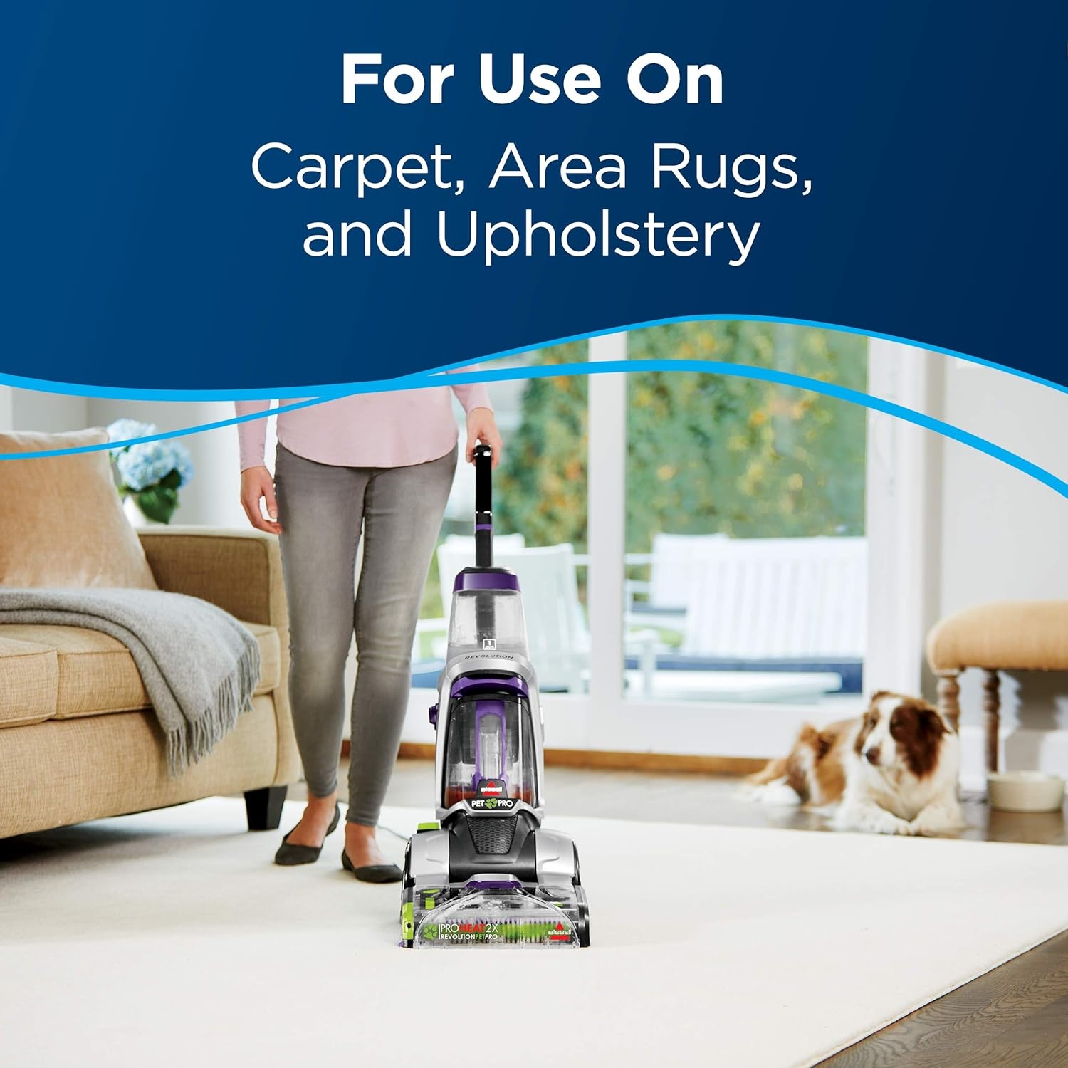 Bissell PRO OXY Carpet Deep Clean Solution, for use in leading upright carpet cleaners, 48oz, Removes deep down dirt, stains & odors(Pro Max with Febreze)