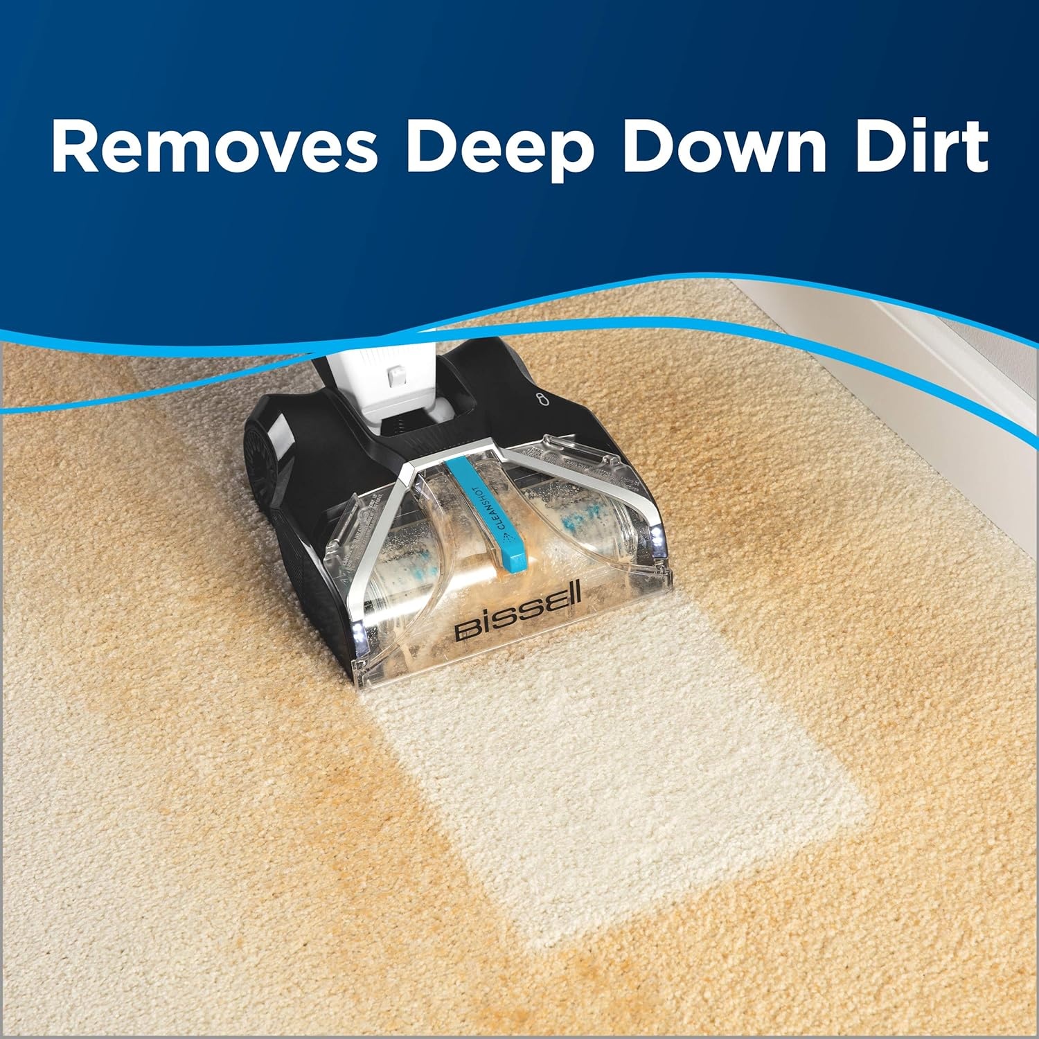 Bissell PRO OXY Carpet Deep Clean Solution, for use in leading upright carpet cleaners, 48oz, Removes deep down dirt, stains & odors(Pro Max with Febreze)