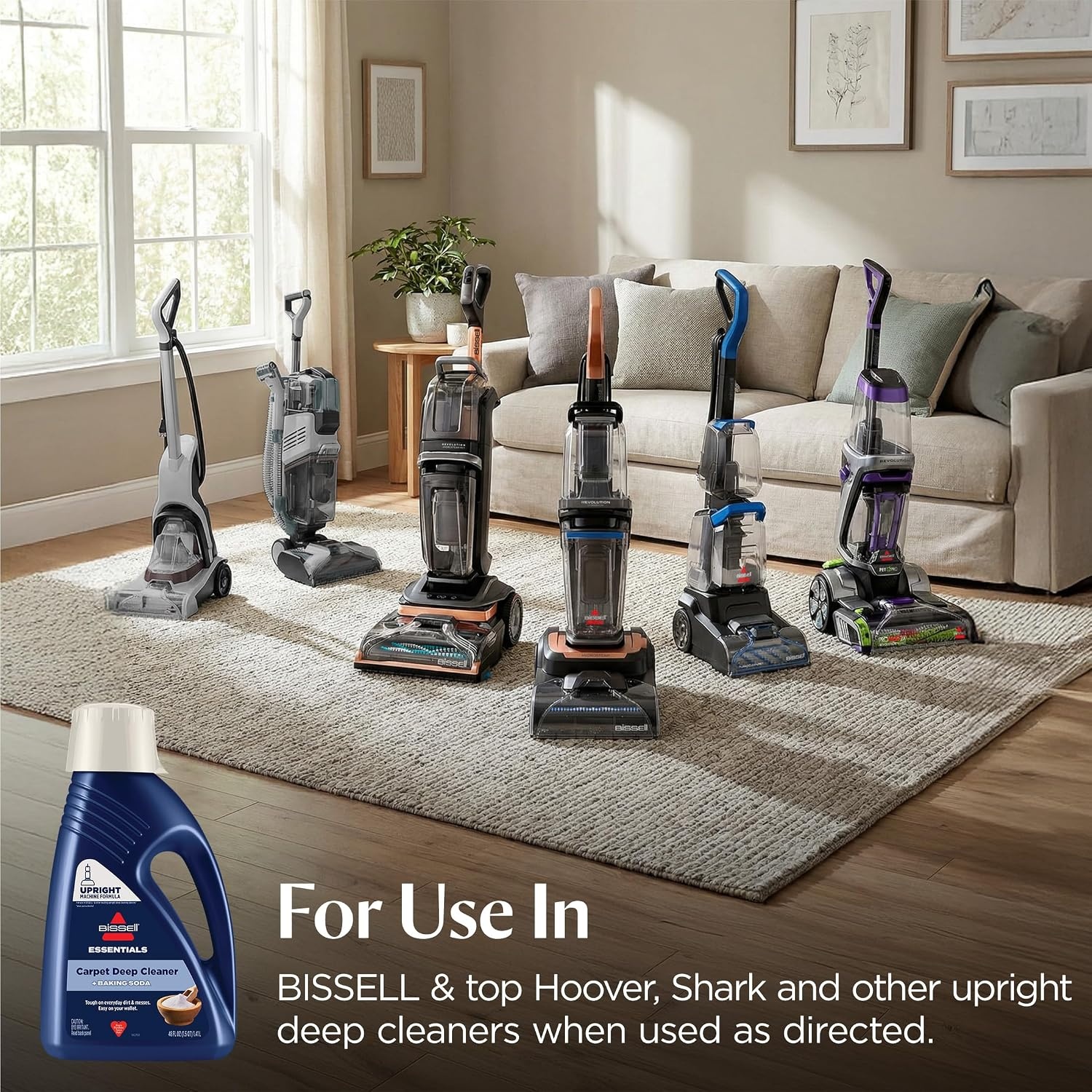 Bissell Essentials Carpet Deep Cleaner Solution with Baking Soda, 4497