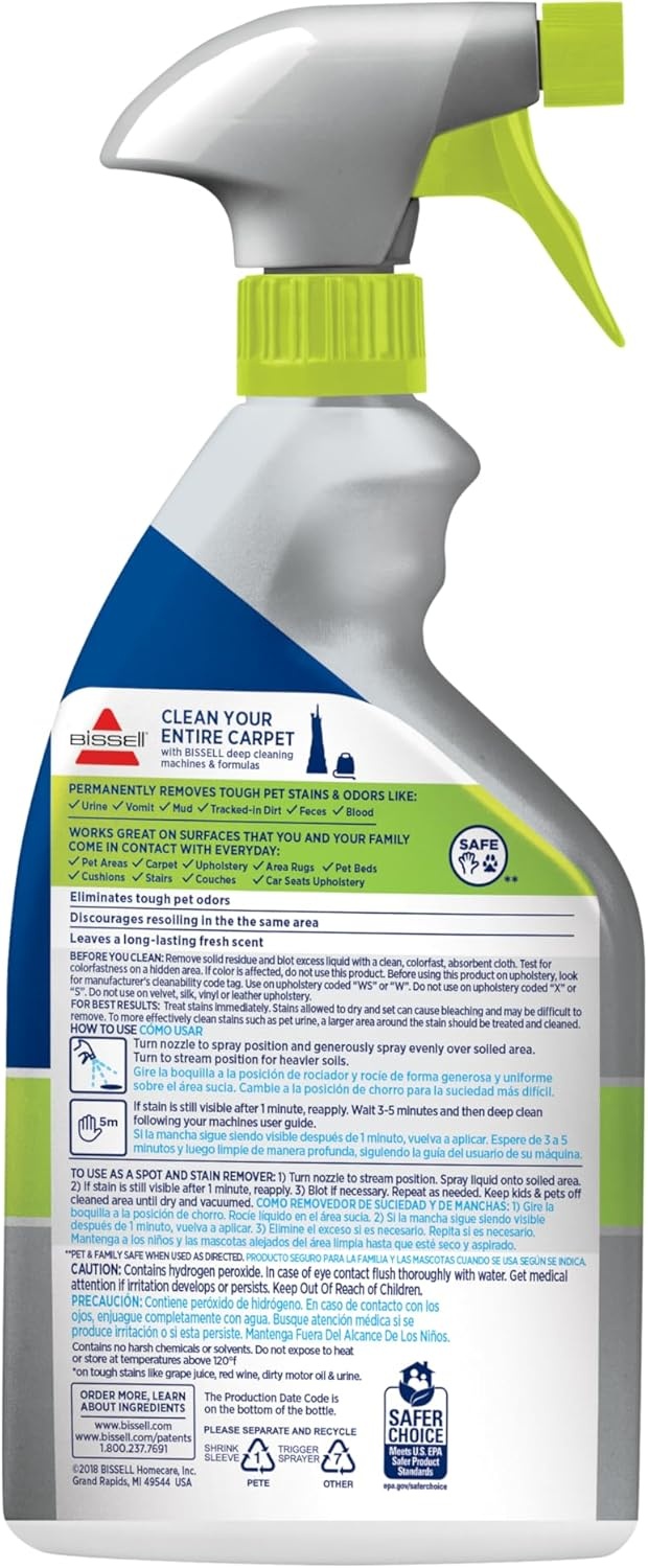 BISSELL Oxy Stain Destroyer Pet Plus Pretreat, 1773, 22 oz(Oxy Stain Destroyer)