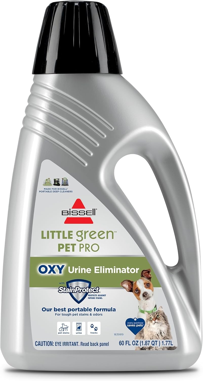 BISSELL® Little Green™ PET-PRO-OXY Formula for Portable Carpet Cleaners, 60 oz, 2034F(60 Fl Oz (Pack of 2))