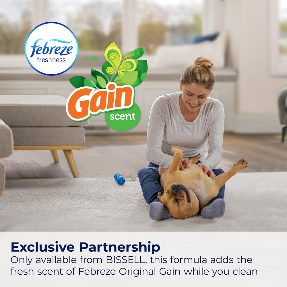 Bissell® Spot & Stain with Febreze + Gain Original Scent Formula for Little Green Devices, Portable Carpet Cleaners (3968)(Fresh)