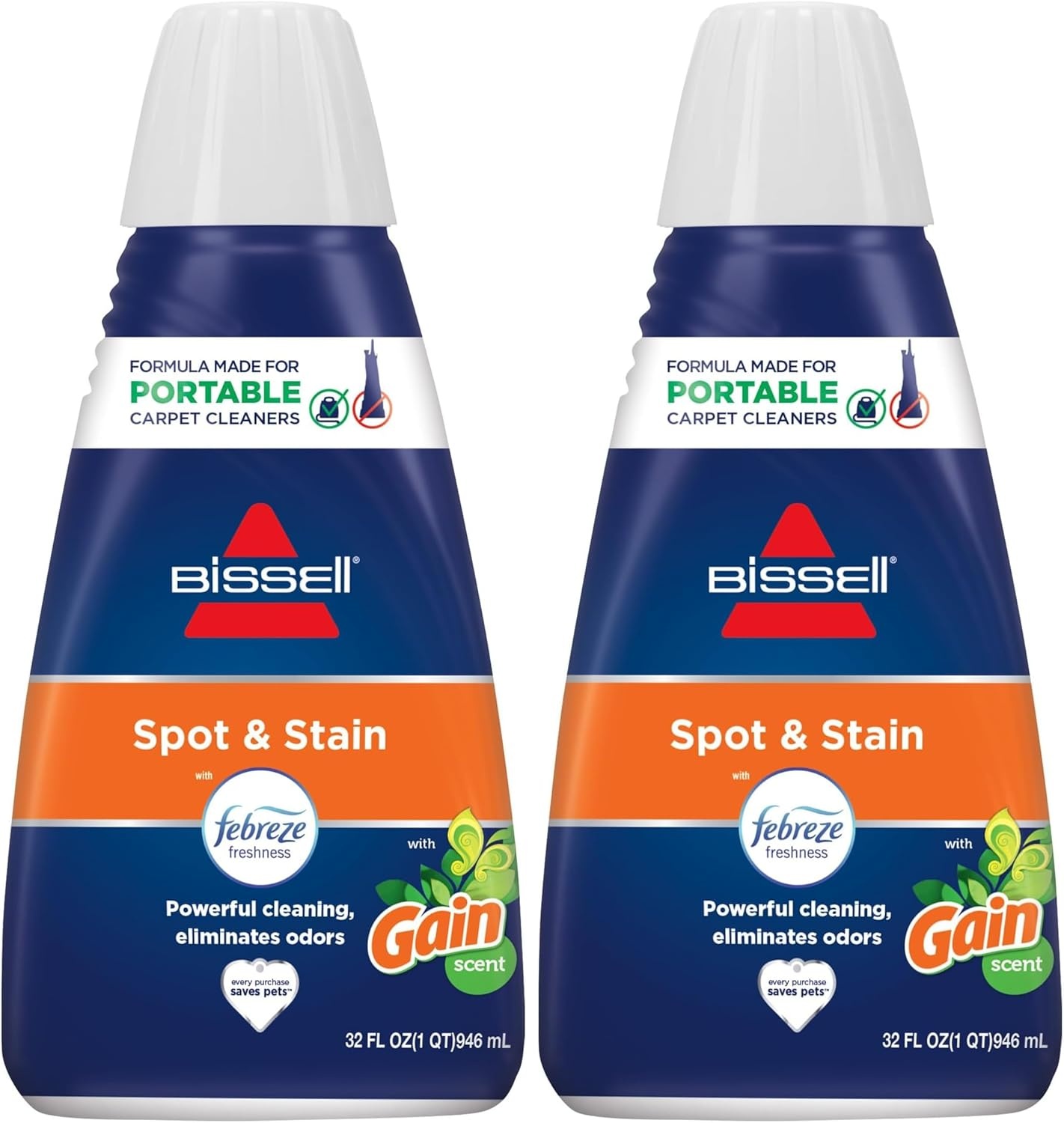 Bissell® Spot & Stain with Febreze + Gain Original Scent Formula for Little Green Devices, Portable Carpet Cleaners (3968)(Fresh)