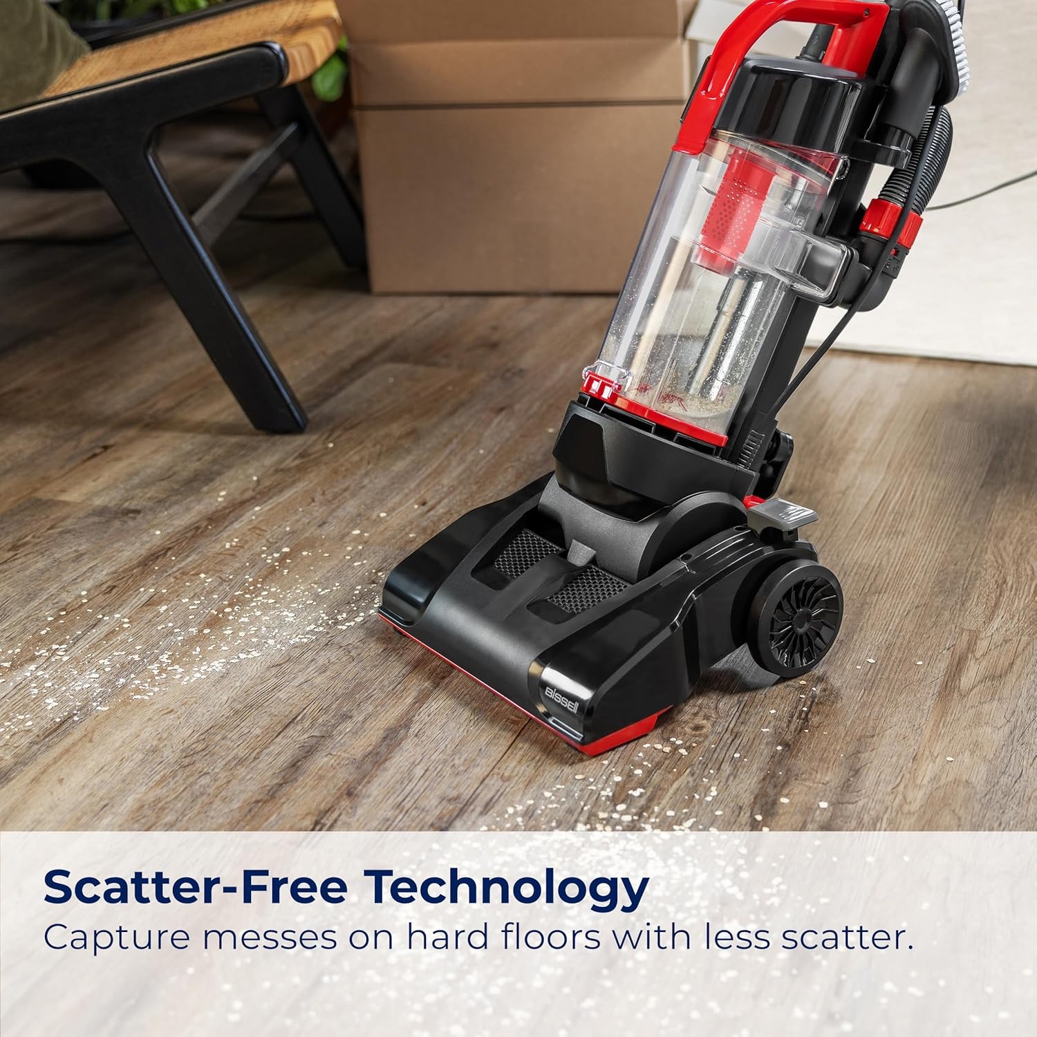 Bissell CleanView Compact Upright Vacuum, Lightweight Design for Apartments & Dorms, Powerful Suction with Removable Extension Wand & Scatter-Free Technology, 3508(CleanView Compact)