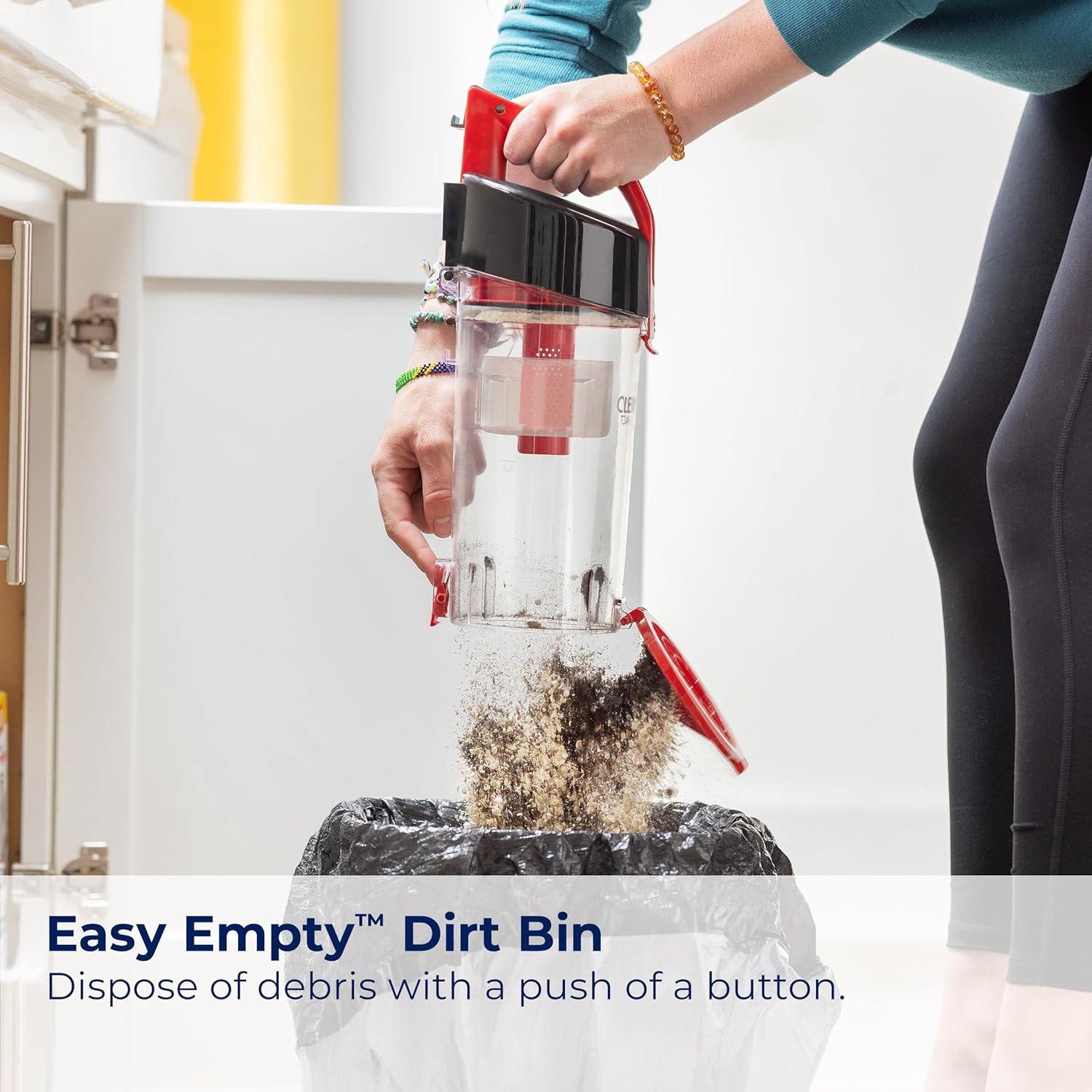 Bissell CleanView Compact Upright Vacuum, Lightweight Design for Apartments & Dorms, Powerful Suction with Removable Extension Wand & Scatter-Free Technology, 3508(CleanView Compact)