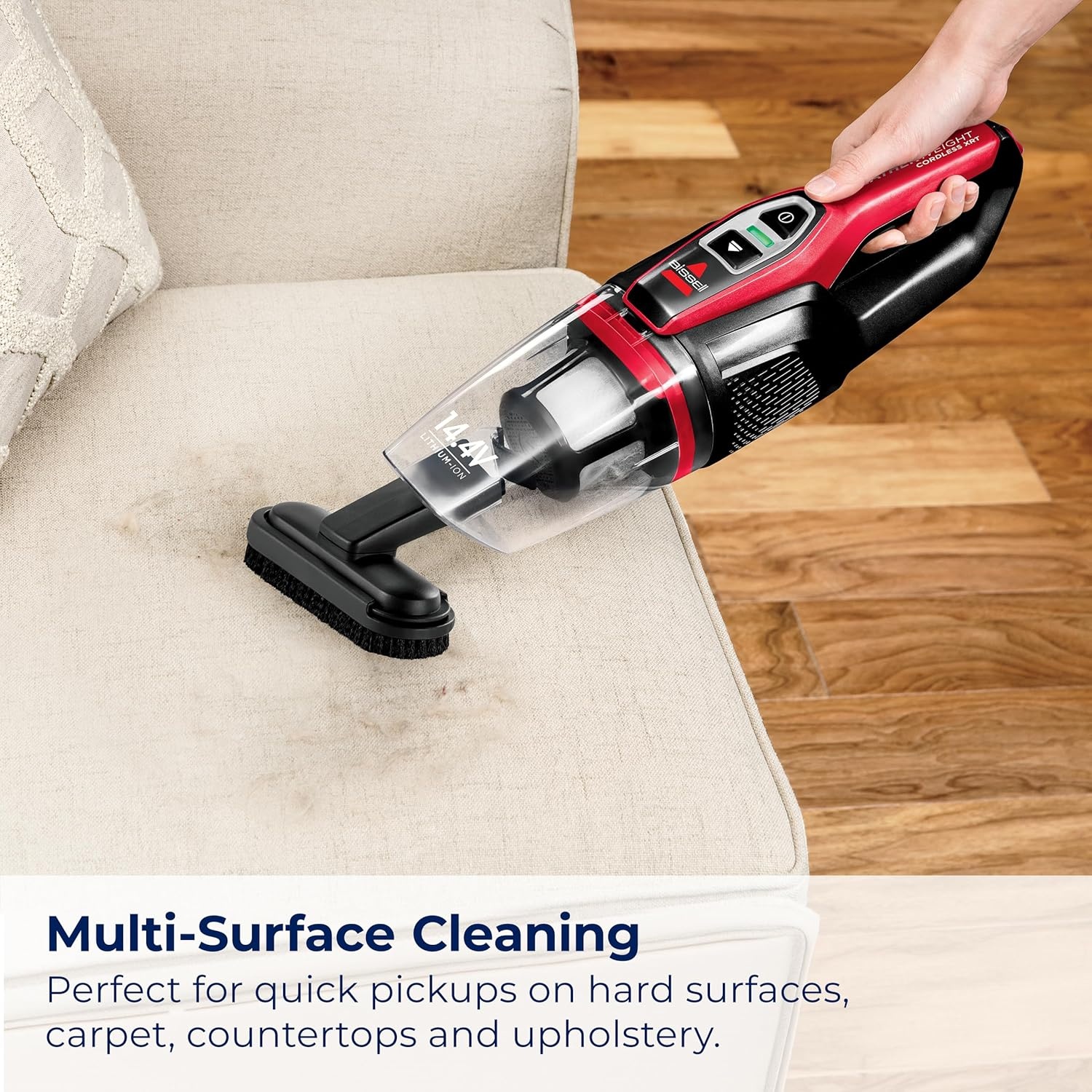 Bissell, 3061 Featherweight Cordless Stick Vacuum, Self-Standing, Electric Blue, Black(Black/Red)