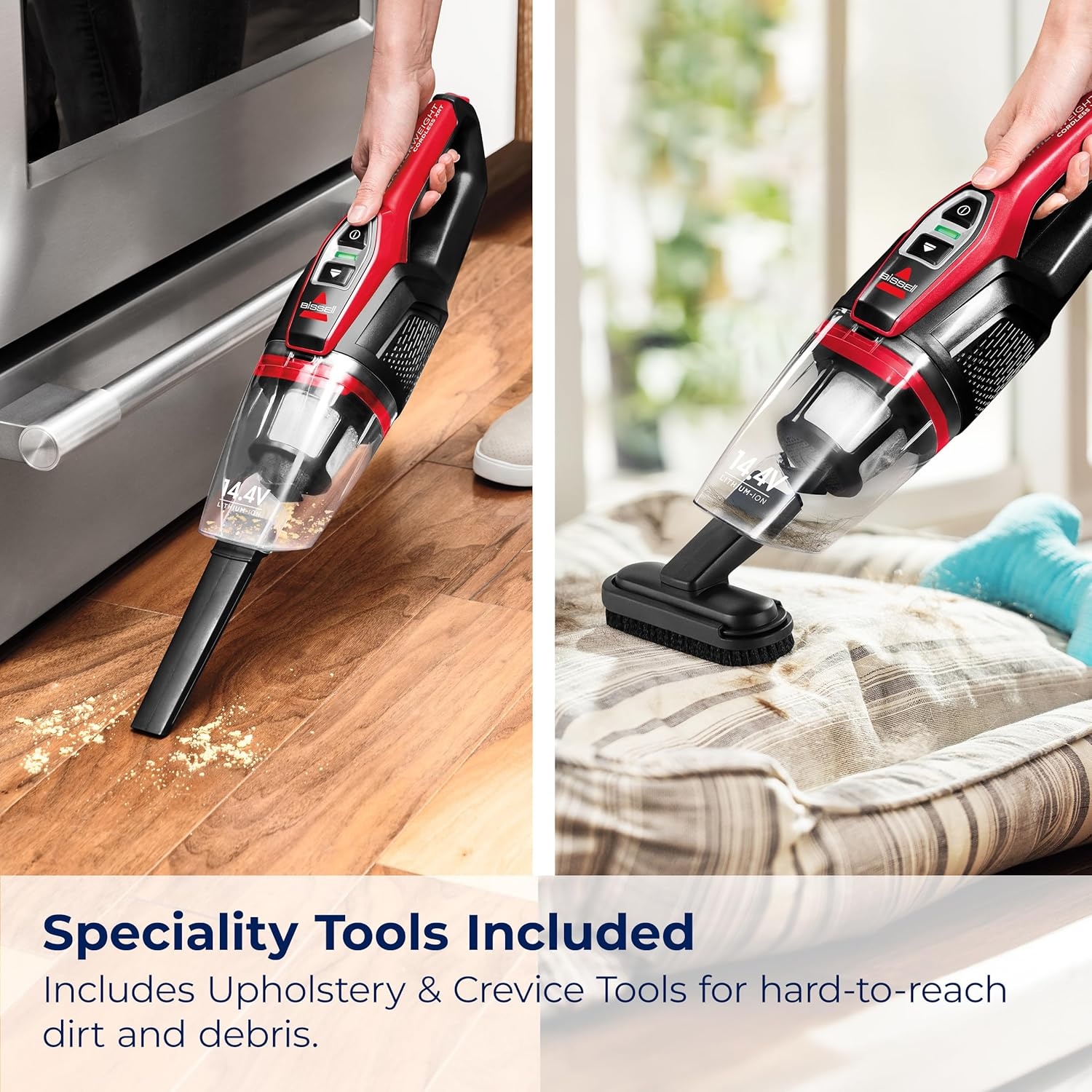 Bissell, 3061 Featherweight Cordless Stick Vacuum, Self-Standing, Electric Blue, Black(Black/Red)