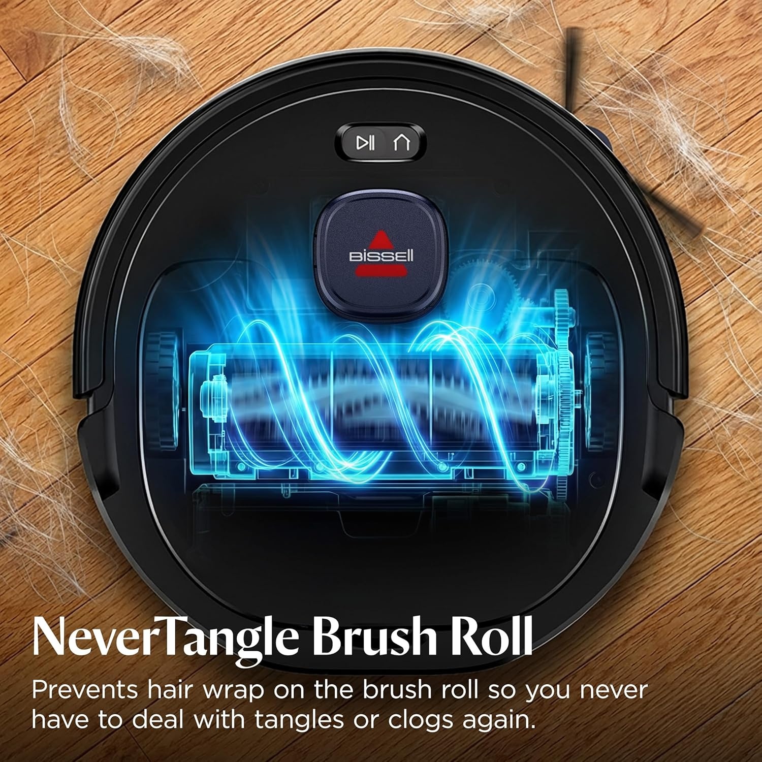 Bissell FlexClean FurForce Robot Vacuum & Mop with No Tangle Pet Brush Roll, LiDAR Navigation & Liftable Pad for Pet Hair Removal on Hard Floors & Rugs, 180min Runtime 60-Day Dust Collection, 4270L(FlexClean FurForce)
