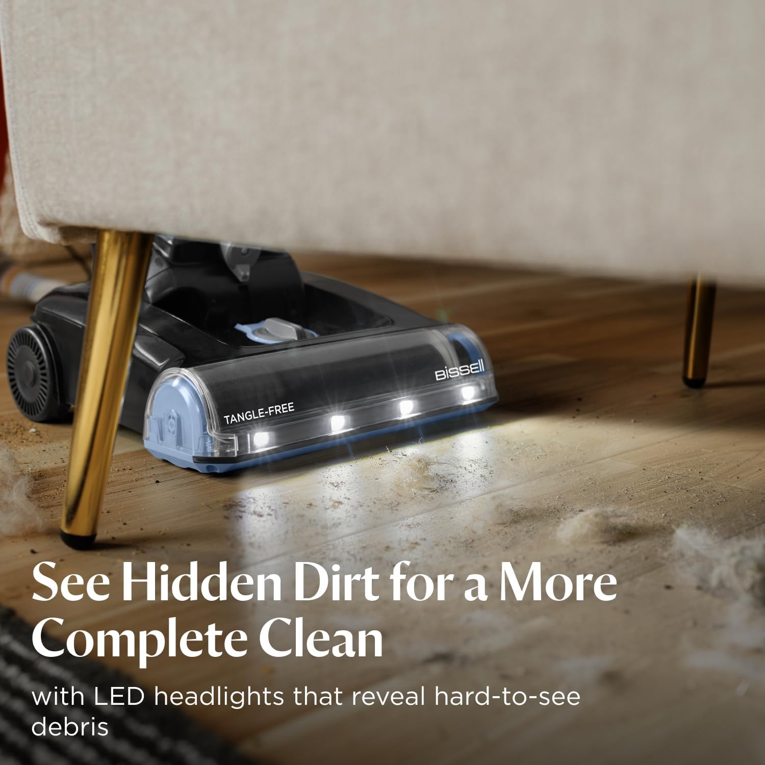 Bissell CleanView Max Tangle-Free with LED Headlights, Active Extension Wand, Tangle-Free Brush Roll, Included pet Tools, 4072L(CleanView Max Tangle-Free Rewind)