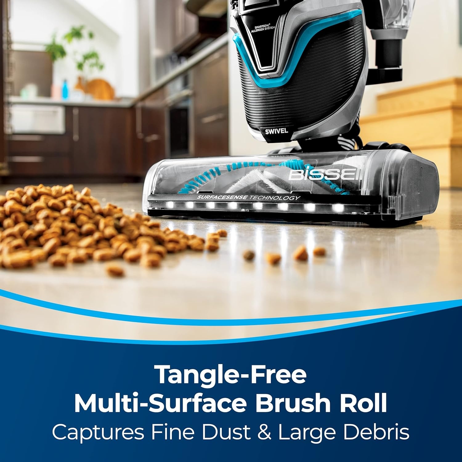 Bissell SurfaceSense Allergen Lift-Off Pet Upright Vacuum, with Tangle-Free Multi-Surface Brush Roll, LED Headlights, & Lift-Off Technology(SurfaceSense)