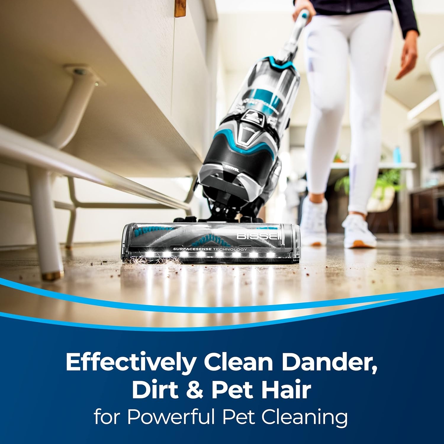 Bissell SurfaceSense Allergen Lift-Off Pet Upright Vacuum, with Tangle-Free Multi-Surface Brush Roll, LED Headlights, & Lift-Off Technology(SurfaceSense)