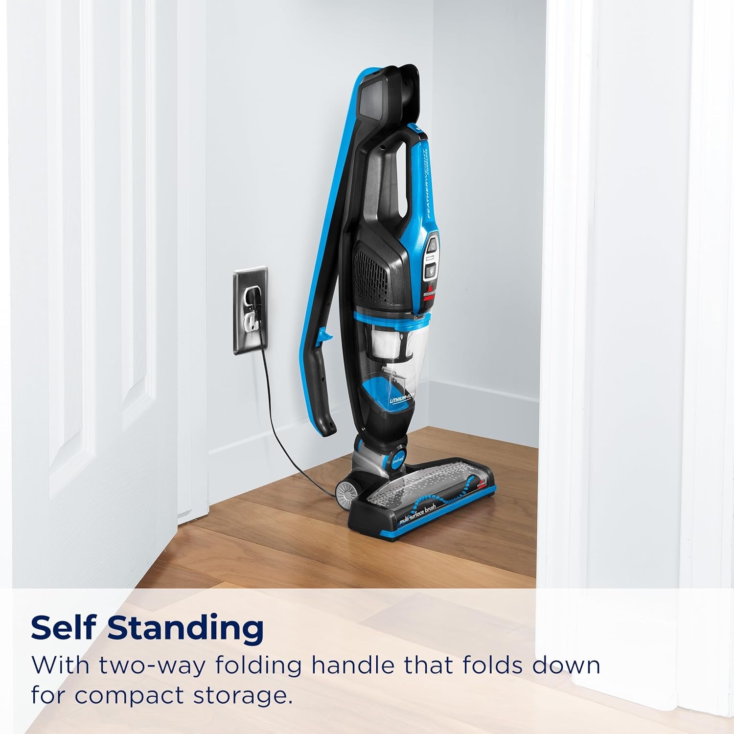 Bissell, 3061 Featherweight Cordless Stick Vacuum, Self-Standing, Electric Blue, Black(3061)