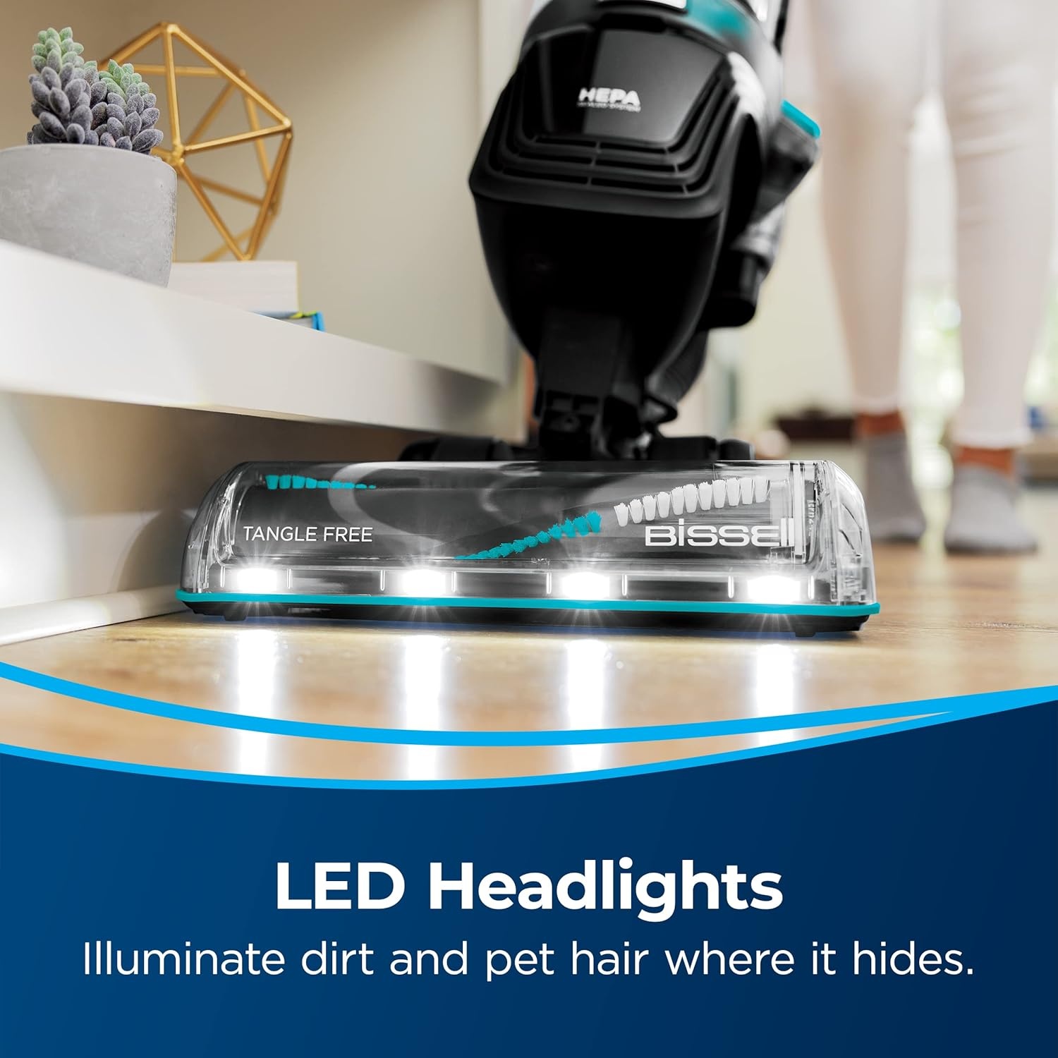 Bissell MultiClean Allergen Rewind Pet Vacuum with HEPA Filter Sealed System, Automatic Cord Rewind, Tangle-Free Brush Roll, & LED Headlights, 3405(MultiClean Rewind)