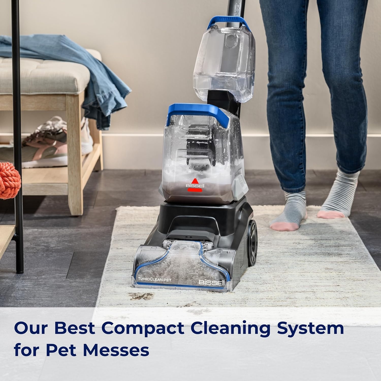 BISSELL TurboClean PET, Upright Carpet & Upholstery Cleaner, 3948(TurboClean PET)