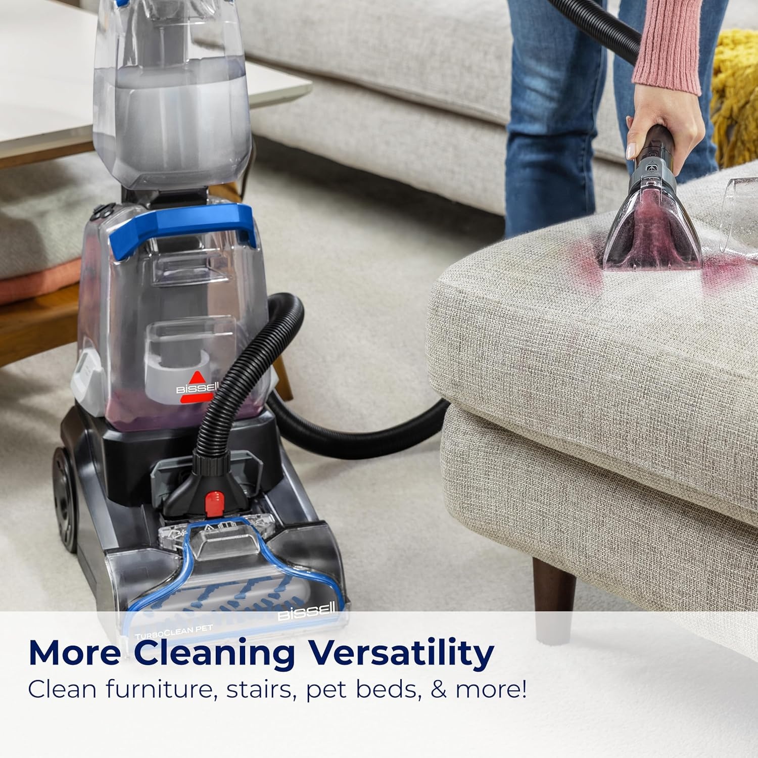 BISSELL TurboClean PET, Upright Carpet & Upholstery Cleaner, 3948(TurboClean PET)