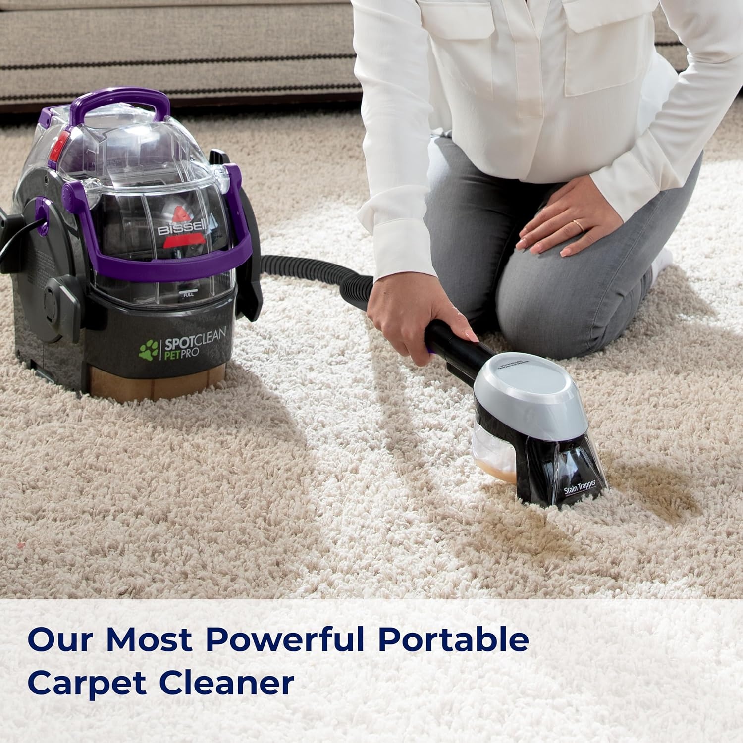 Bissell SpotClean Pet Pro Portable Carpet Cleaner, 2458(Spot Clean Pet Pro)