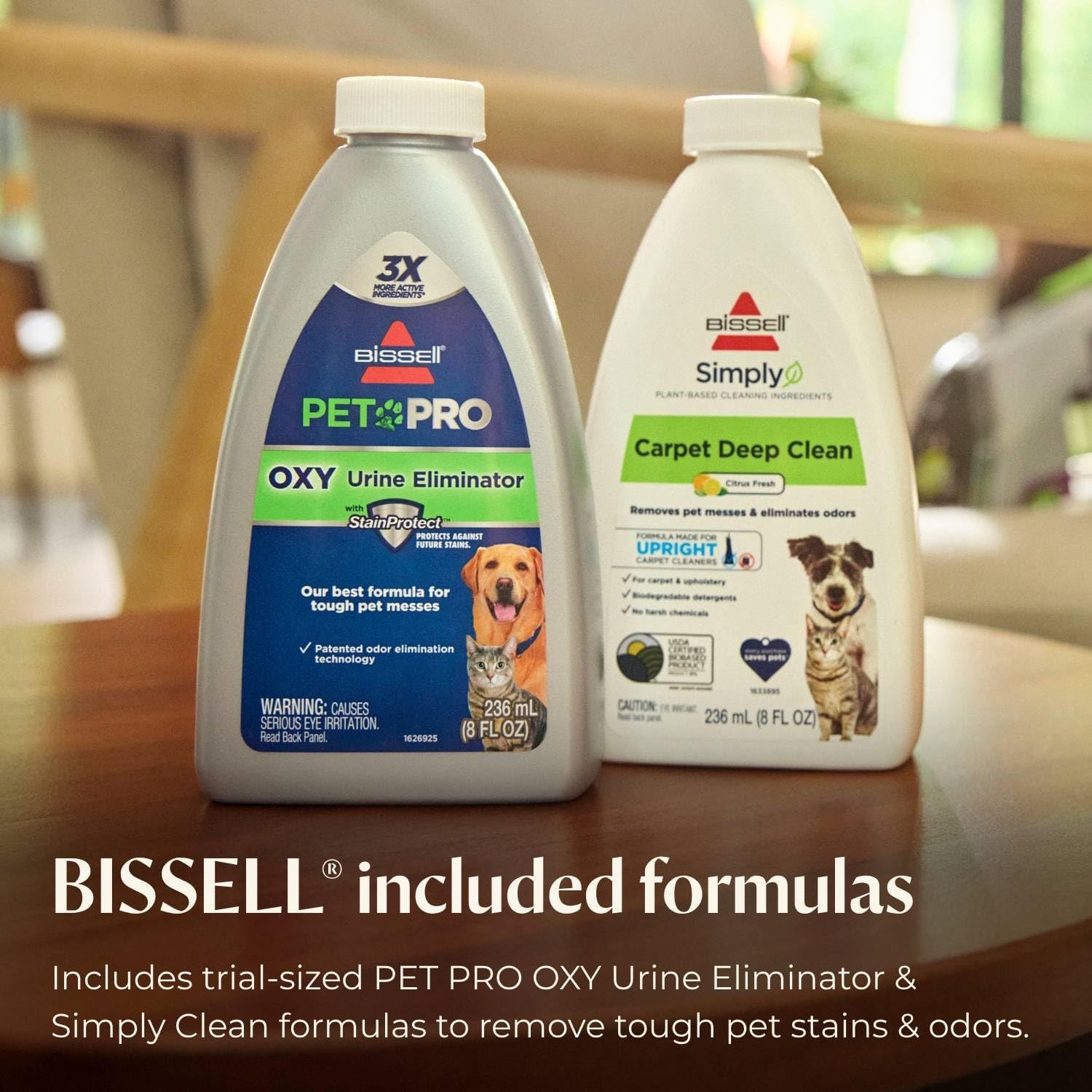 BISSELL Revolution HydroSteam Pet Carpet Cleaner, Upright Deep Cleaner, HydroSteam Technology, 2-in-1 Pet Upholstery Tool & Formulas Included, 3432(HydroSteam Pet)