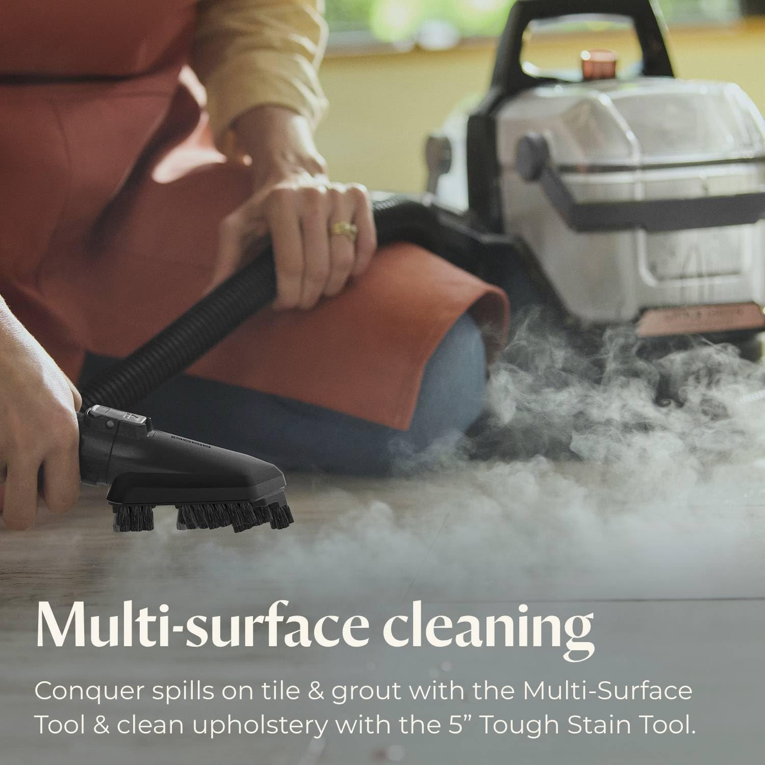 BISSELL Little Green HydroSteam Multi-Purpose Portable Carpet and Upholstery Cleaner, Car and Auto Detailer, 3618(Little Green HydroSteam)