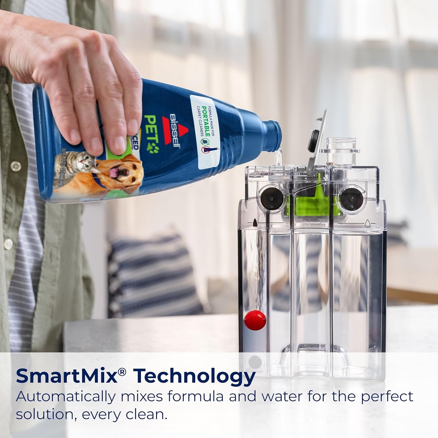 BISSELL® Little Green® Proheat® Pet, Portable Deep Cleaner with Heated Cleaning Technology, Self-Cleaning Tough Stain Tool and Pet Pro Oxy Triple Action Formula Included, 3969(Little Green ProHeat SmartMix)