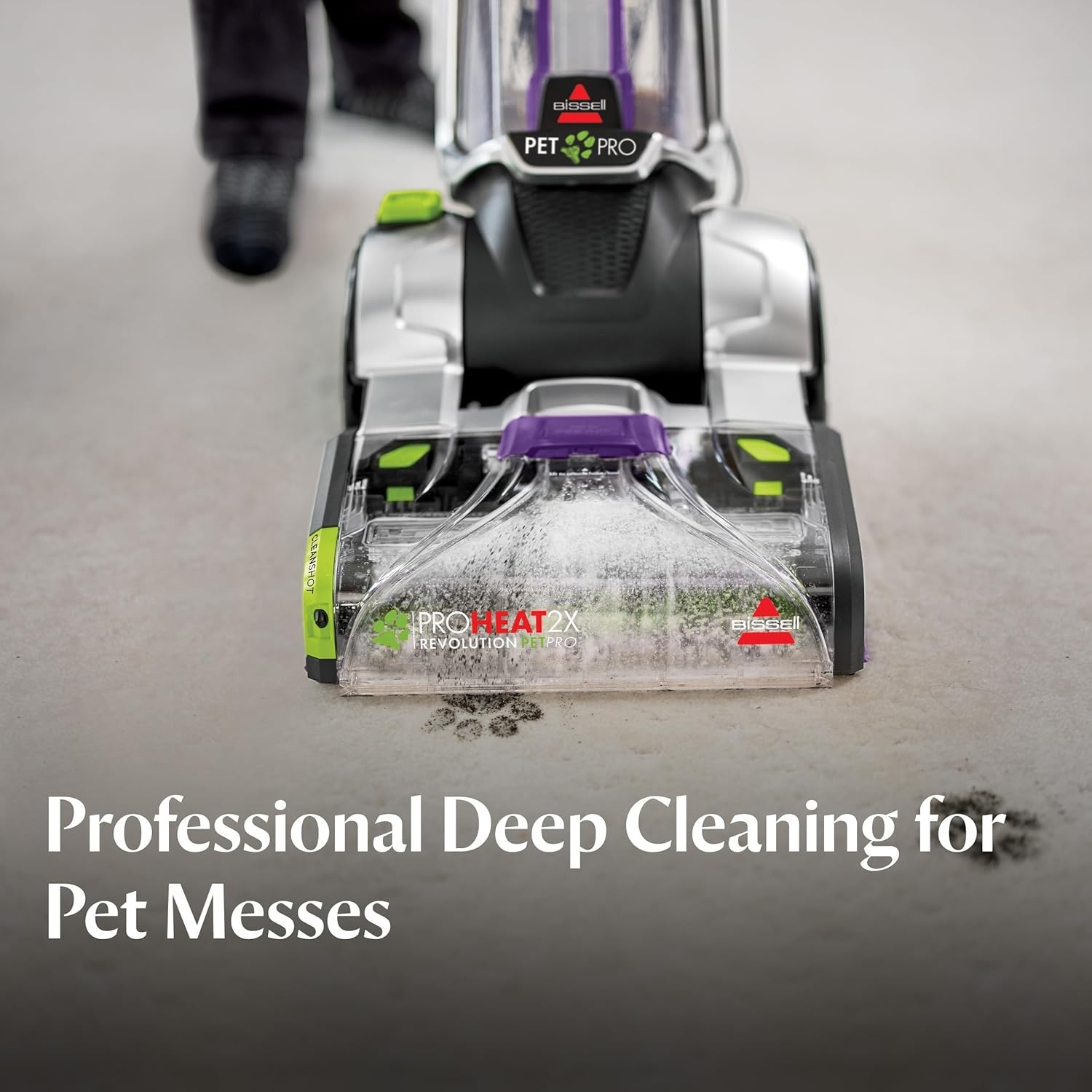 BISSELL ProHeat 2X Revolution Pet Pro Plus, 3588F, Upright Deep Cleaner, 30-minute Dry Time, Dual Dirt Lifter Powerbrush, Hose & Tool Attachment, Pet Upholstery and Tough Stain Tool Included(ProHeat Revolution Pet Pro Plus)