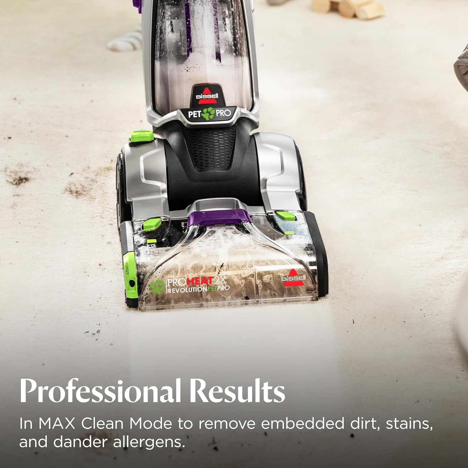 BISSELL ProHeat 2X Revolution Pet Pro Plus, 3588F, Upright Deep Cleaner, 30-minute Dry Time, Dual Dirt Lifter Powerbrush, Hose & Tool Attachment, Pet Upholstery and Tough Stain Tool Included(ProHeat Revolution Pet Pro Plus)