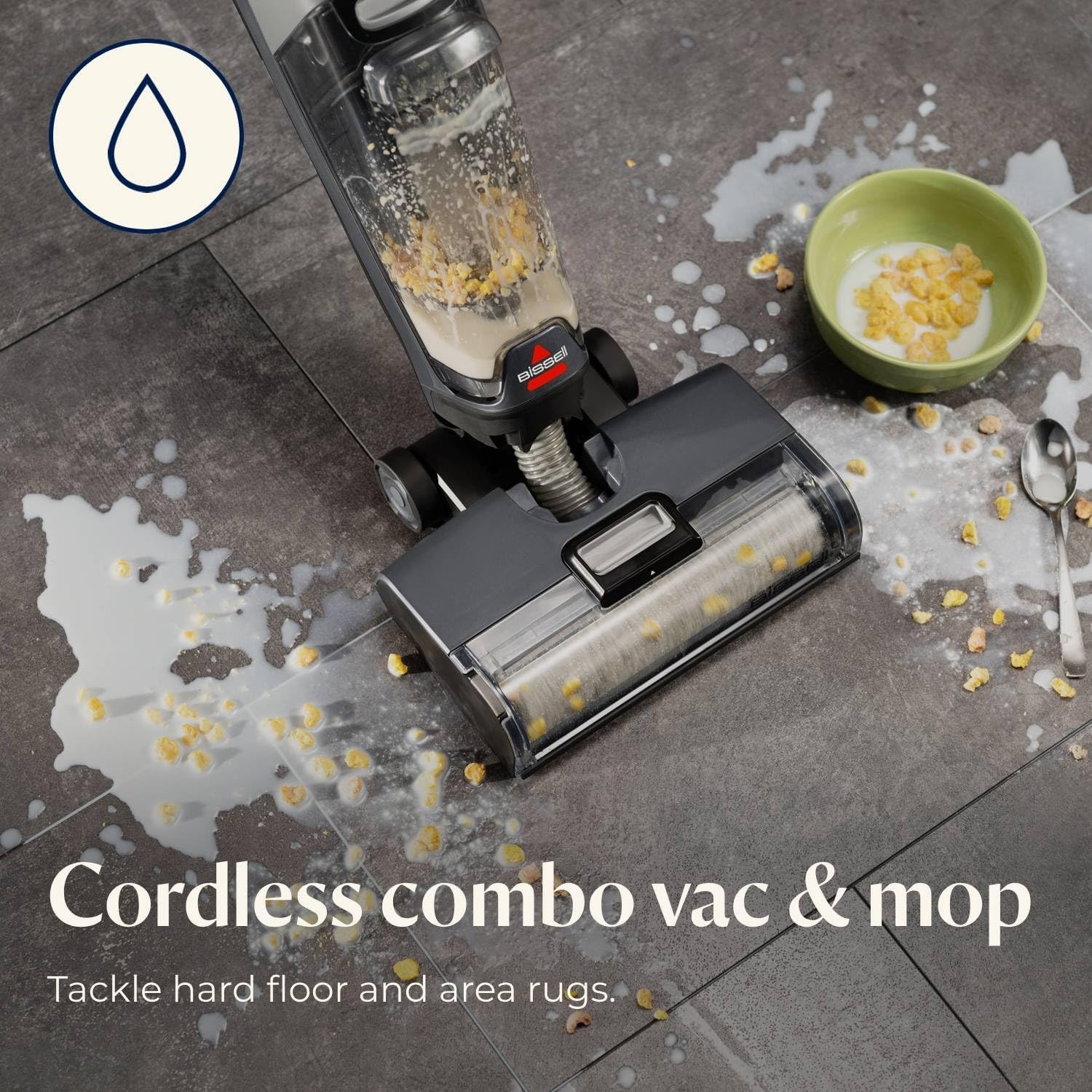 Bissell CrossWave OmniForce Edge Cordless Multi-Surface Hard Floor Cleaner Wet Dry Vacuum with Zero-Gap Edge Technology, 3930F(CrossWave OmniForce)