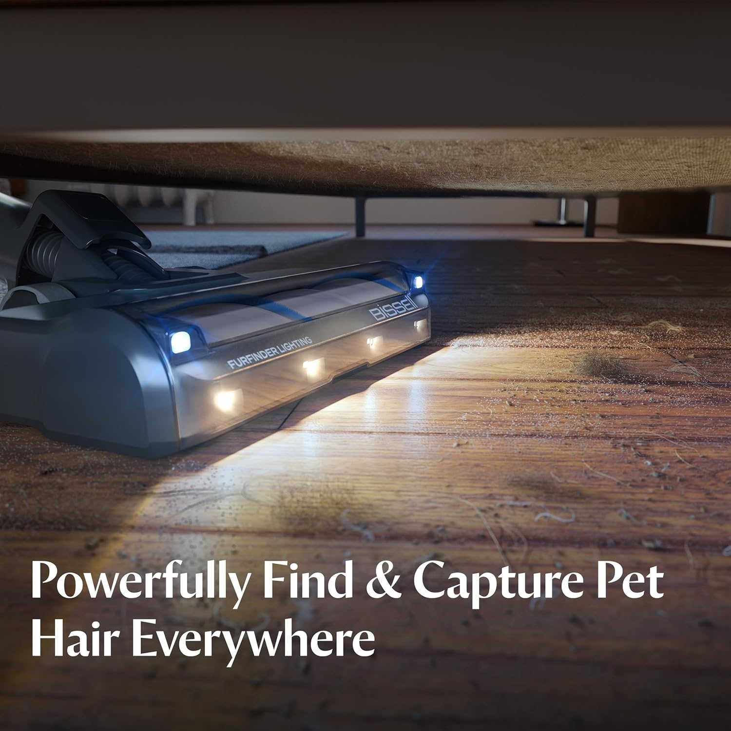 Bissell PowerClean 200W Self-Standing Cordless Vacuum w/Tangle Free Brush Roll, Removeable Battery, Wall Mount, Upholstery Tool & Bright Headlights, 4173(PowerClean FurFinder)