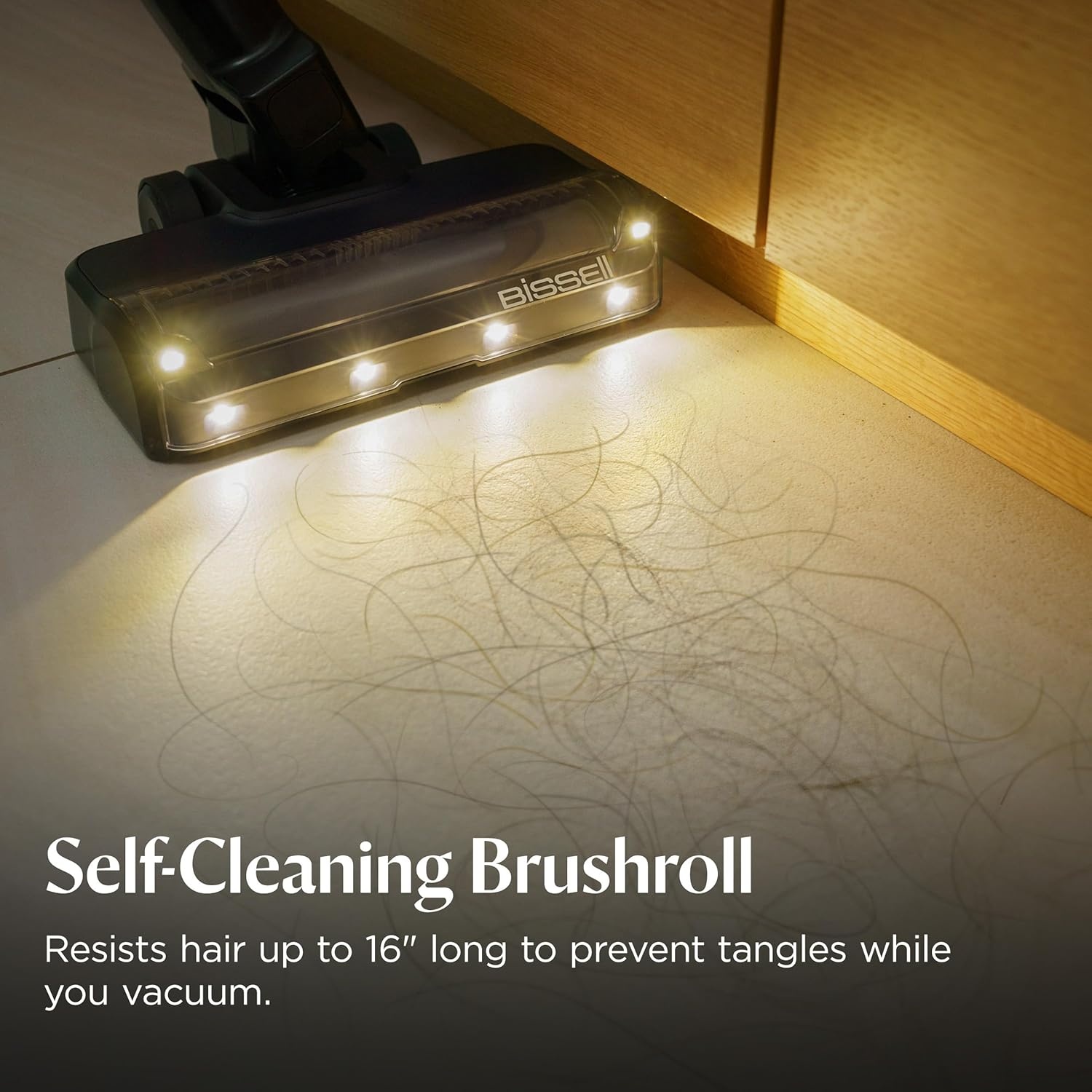 Bissell PowerClean 200W Self-Standing Cordless Vacuum w/Tangle Free Brush Roll, Removeable Battery, Wall Mount, Upholstery Tool & Bright Headlights, 4173(PowerClean FurGuard)