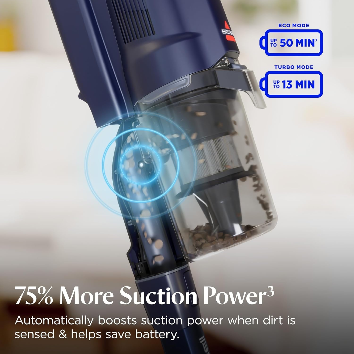Bissell PowerClean 200W Self-Standing Cordless Vacuum w/Tangle Free Brush Roll, Removeable Battery, Wall Mount, Upholstery Tool & Bright Headlights, 4173(PowerClean DualBrush)