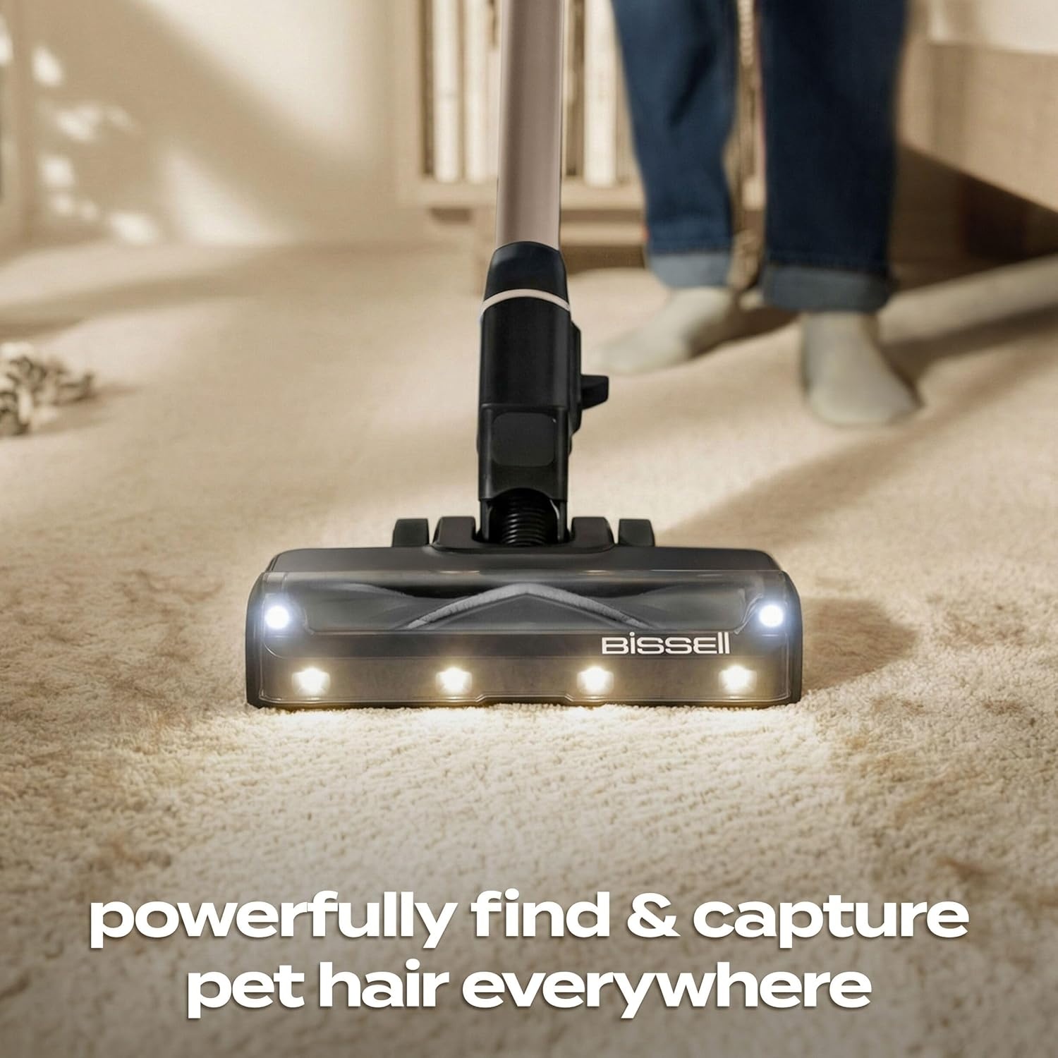 Bissell PowerClean 200W Self-Standing Cordless Vacuum w/Tangle Free Brush Roll, Removeable Battery, Wall Mount, Upholstery Tool & Bright Headlights, 4173(PowerClean Limited Edition)